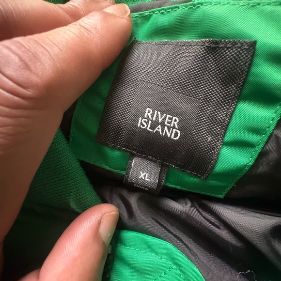 River Island Green Bomber Jacket - Picture 7 of 11